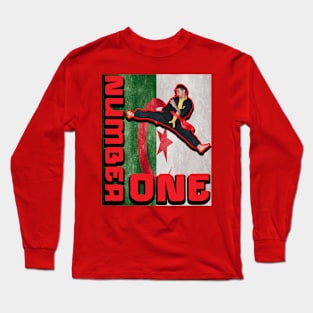 funny number one martial arts sports collection Long Sleeve T-Shirt